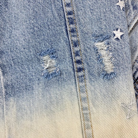 NWT BlankNYC Ombre Dip Dyed Trucker Jean Jacket Women's Size Small - Picture 6 of 14